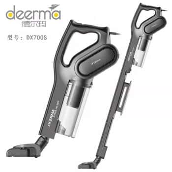 拍拍【尾货机】德尔玛（Deerma）吸尘器小型家用立式家用办公大吸力吸尘器手持吸尘机DX700S灰色	